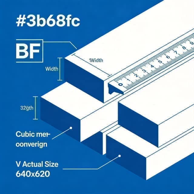 板英尺换算器 - 木材体积 BF 与立方米在线换算插图