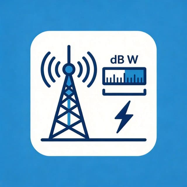 dBm 转瓦特计算器 - 射频功率 dBm mW W 双向换算插图