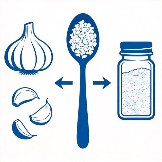大蒜换算计算器 - 蒜头蒜瓣蒜末蒜粉插图