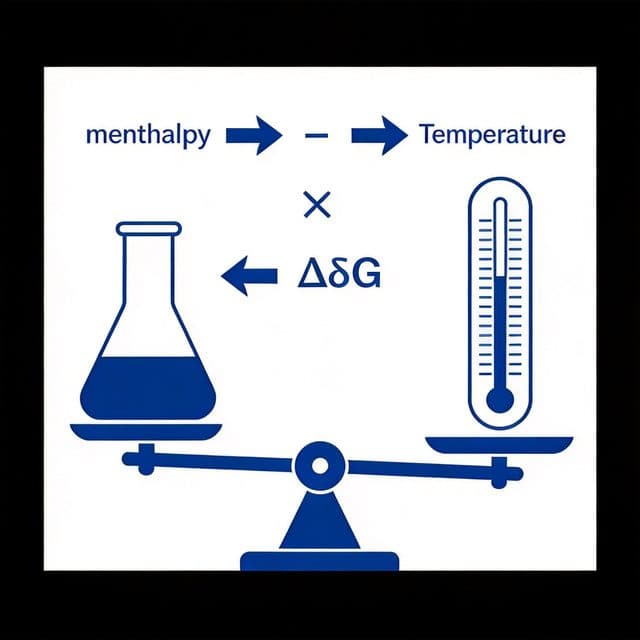 吉布斯自由能计算器 - ΔG 与反应自发性插图