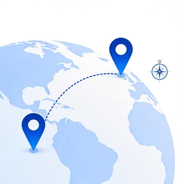 经纬度距离计算器 - 两地坐标直线距离在线计算插图