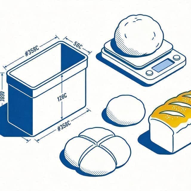 吐司模具面团量计算 - 在线工具插图