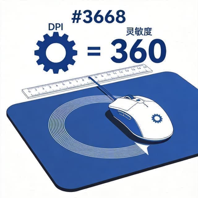 鼠标灵敏度换算器 - eDPI 与 cm/360 在线计算插图