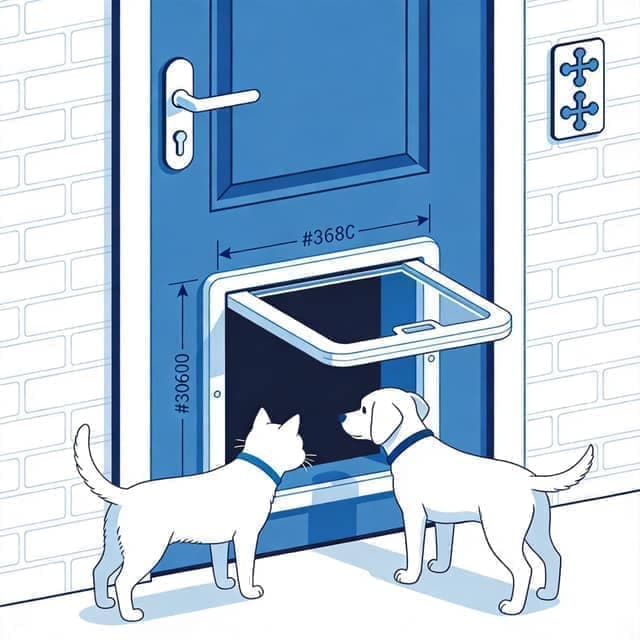 宠物门尺寸计算器 - 猫洞狗洞规格插图