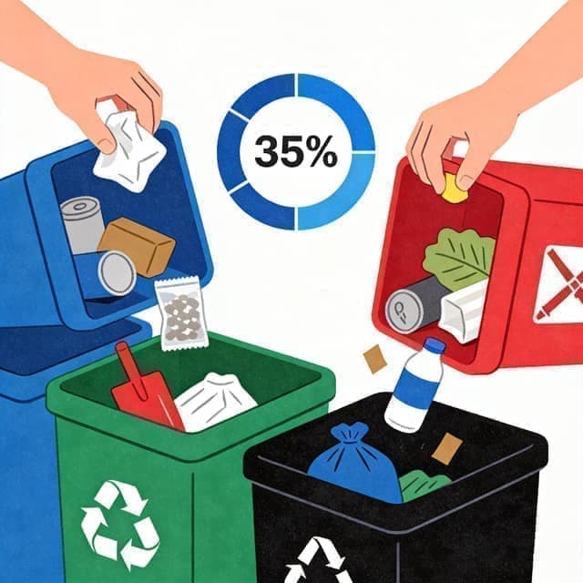 回收率计算器 - 家庭垃圾回收占比在线计算插图