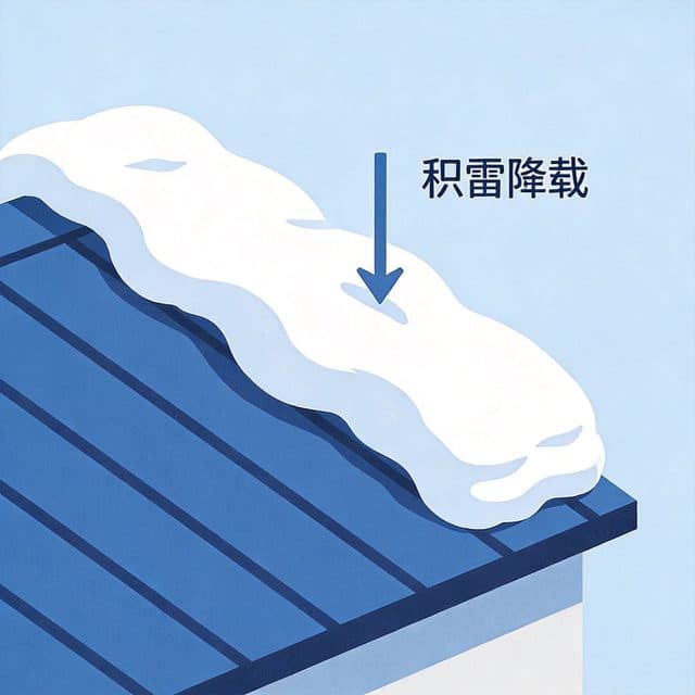 雪载荷计算器 - 屋面雪压与总荷载插图