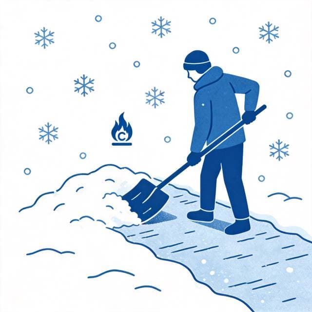 铲雪热量计算器 - 铲雪消耗多少卡路里插图