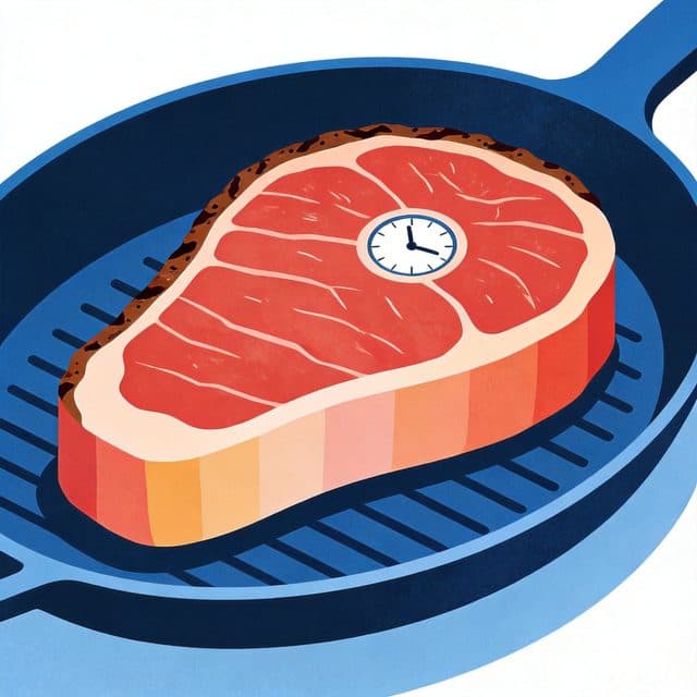 牛排烹饪时间计算器 - 厚度熟度插图