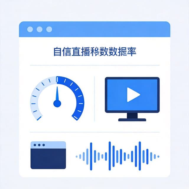 直播码率计算器 - 分辨率帧率与编码推荐插图