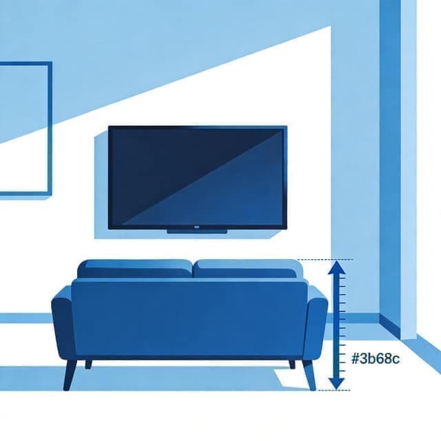 电视挂装高度计算 - 在线工具插图