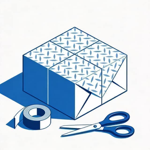 包装纸用量计算器 - 礼盒包装尺寸在线计算插图